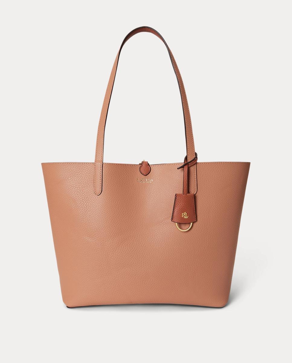 Mala Tipo Tote Reversível Média em Pele Vermelho-telha-6