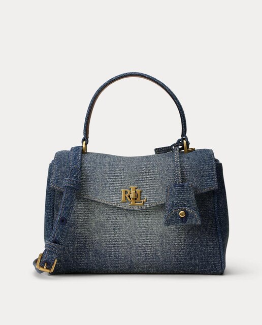Bolso Satchel Farrah pequeño denim