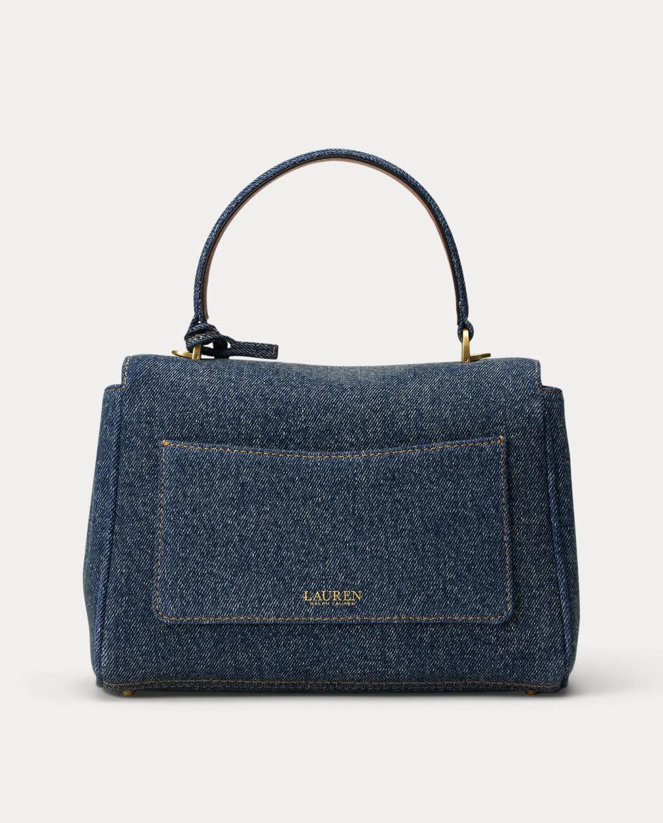 Mala Satchel Farrah Pequena de Ganga Azul-4