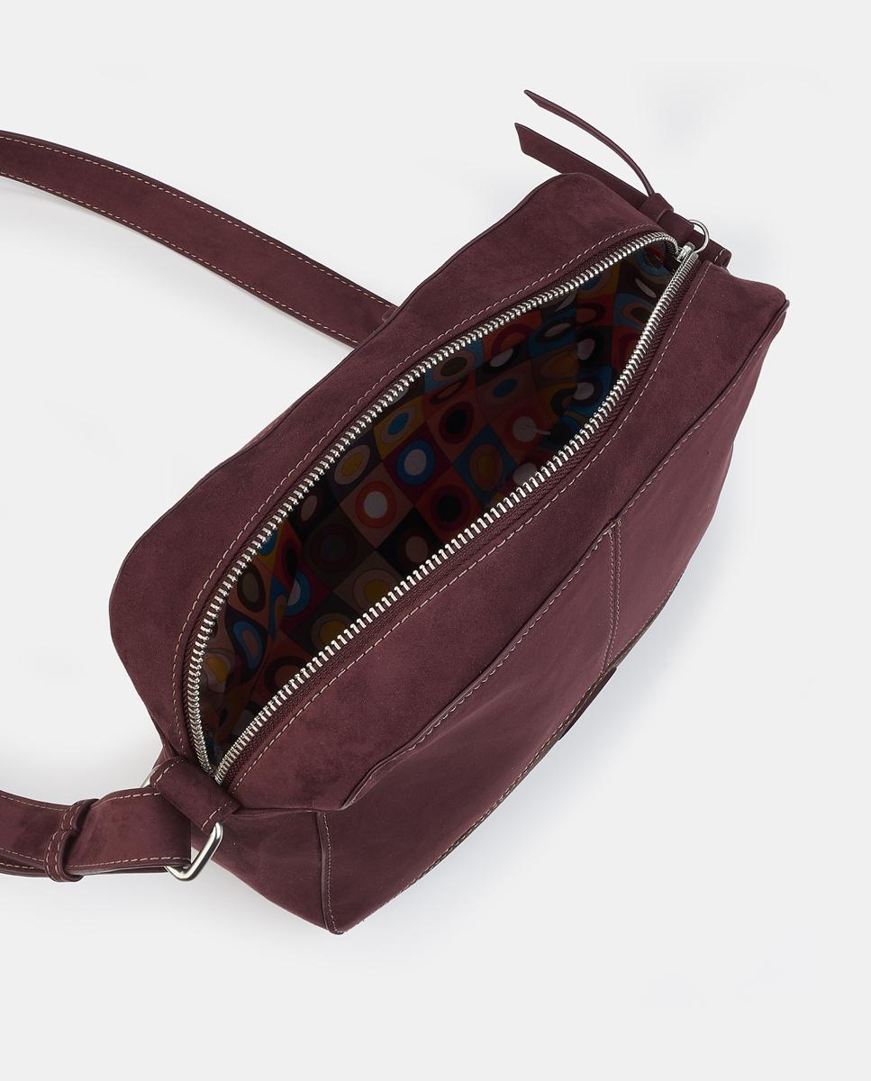 Crossbody con cremallera - Caminatta - Rojo Granate Rojo Granate-3