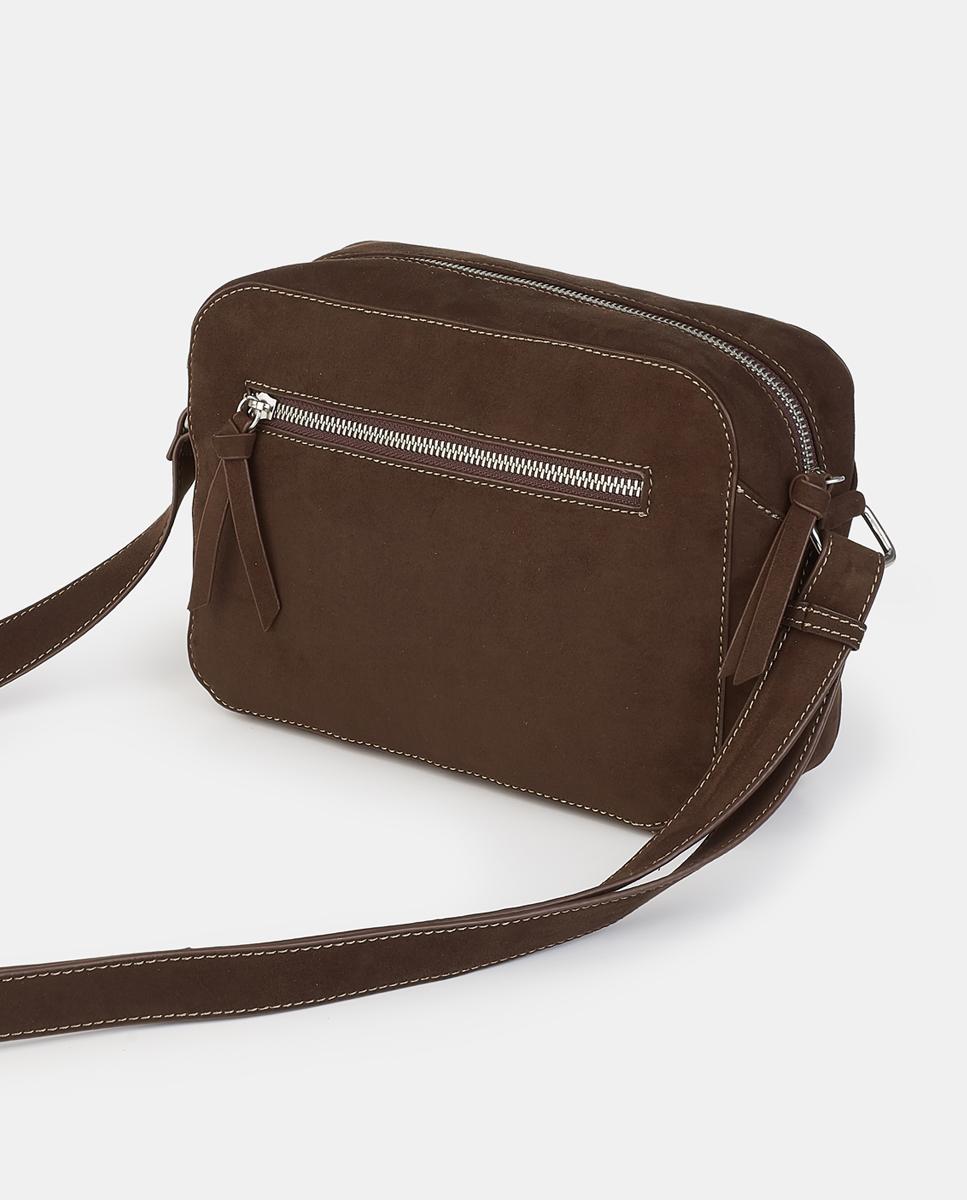 Crossbody con cremallera - Caminatta - Marrón Marrón-2