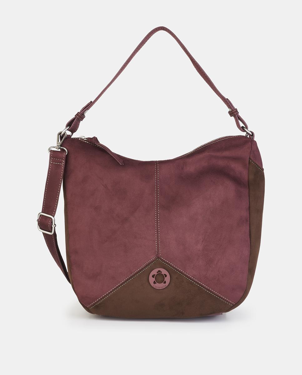 Hobo con cremallera - Caminatta - Rojo Granate Rojo Granate-1