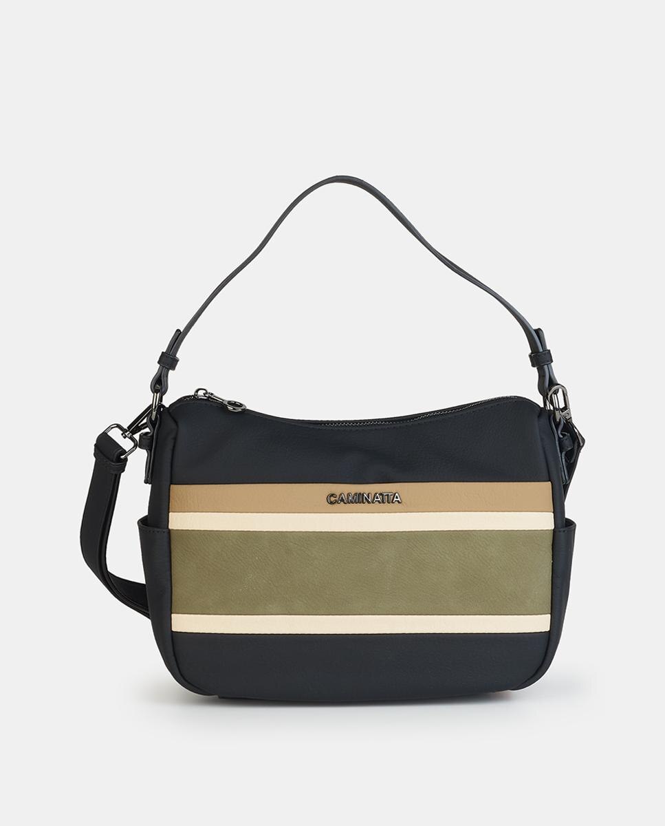 Crossbody con cremallera - Caminatta - Negro Negro-1