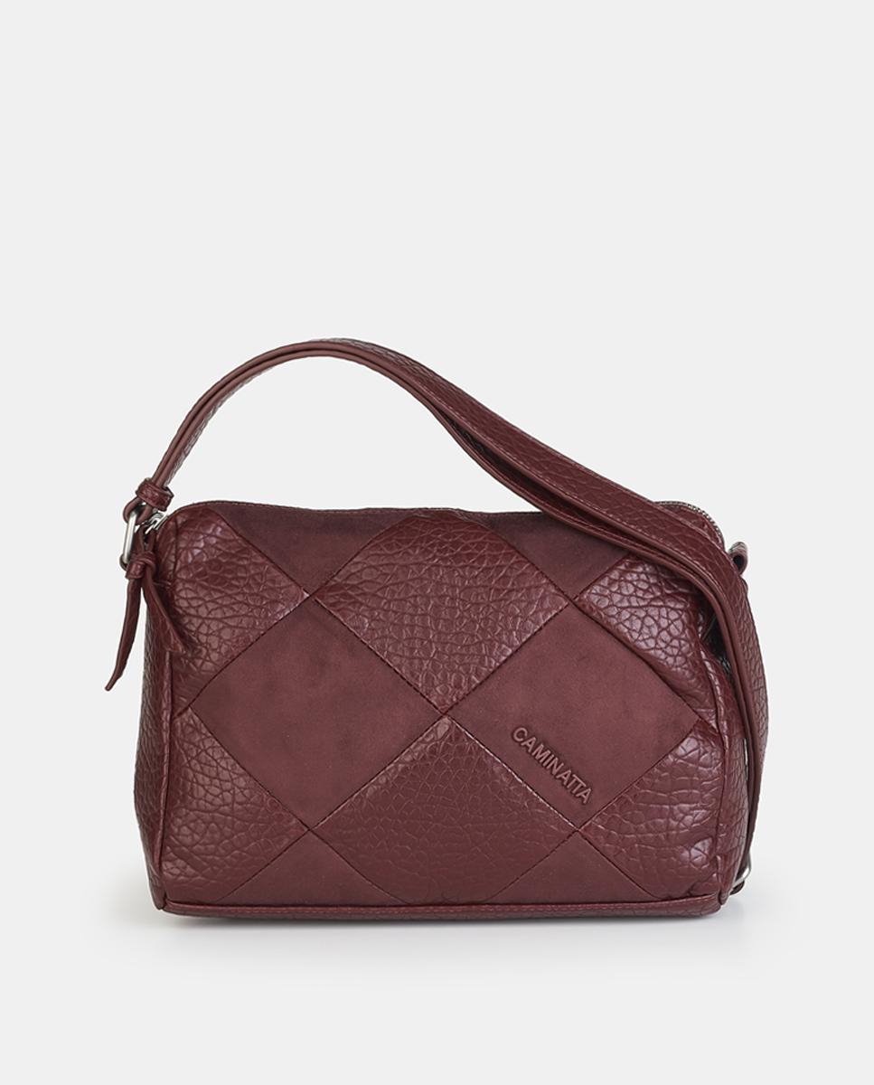 Crossbody con cremallera - Caminatta - Rojo Granate Rojo Granate-1
