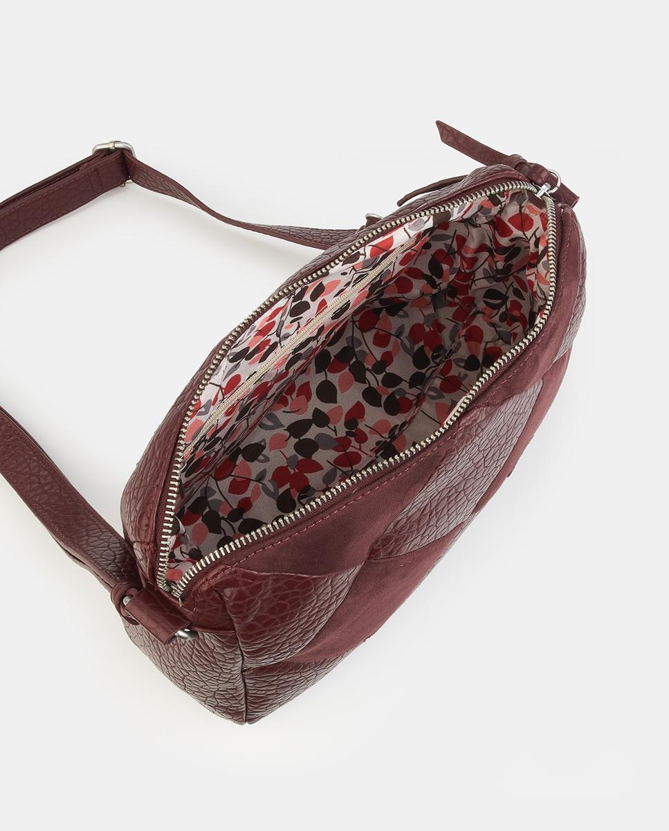 Crossbody con cremallera - Caminatta - Rojo Granate Rojo Granate-3