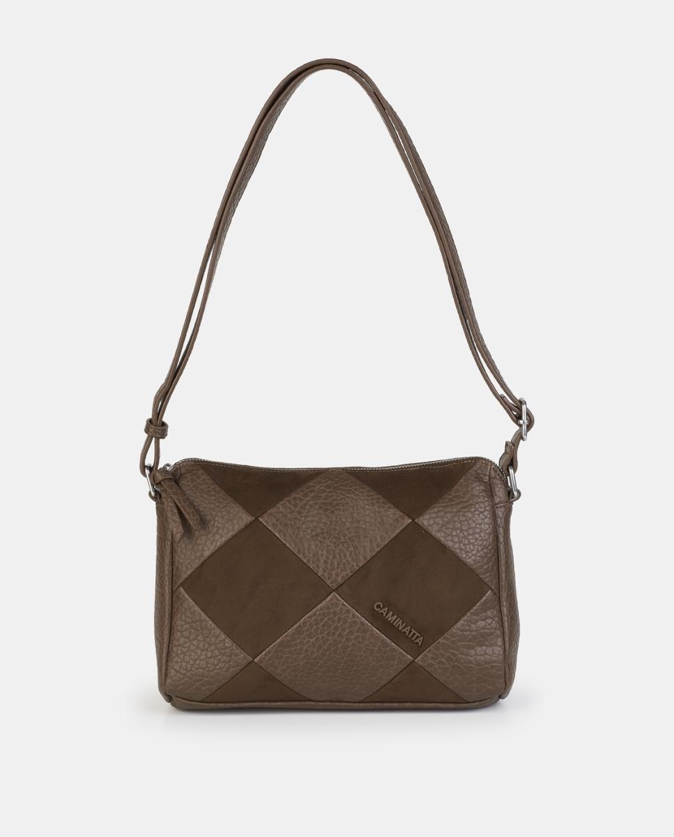 Crossbody con cremallera - Caminatta - Marrón Marrón-1