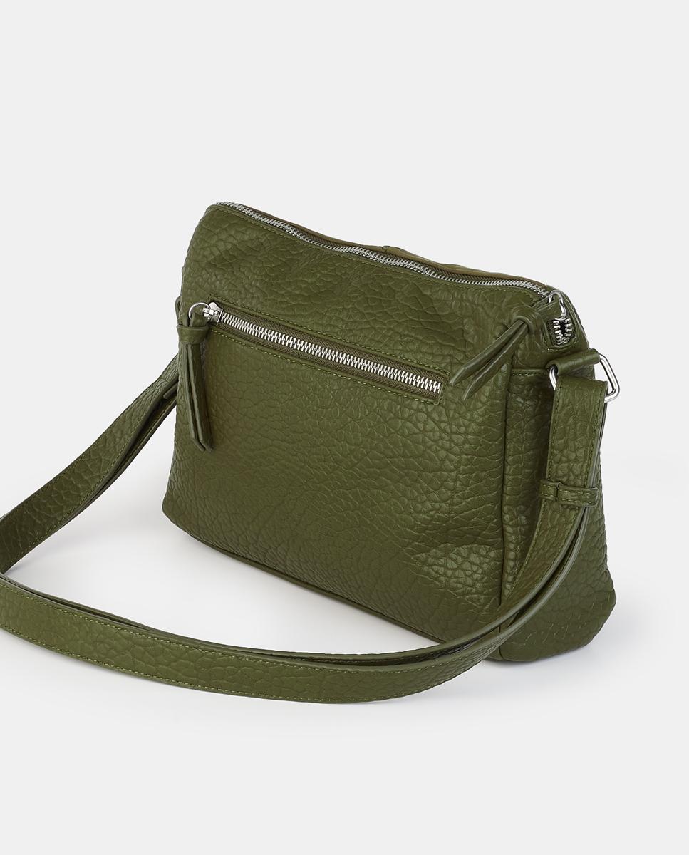 Crossbody con cremallera - Caminatta - Verde Oliva Verde Oliva-2