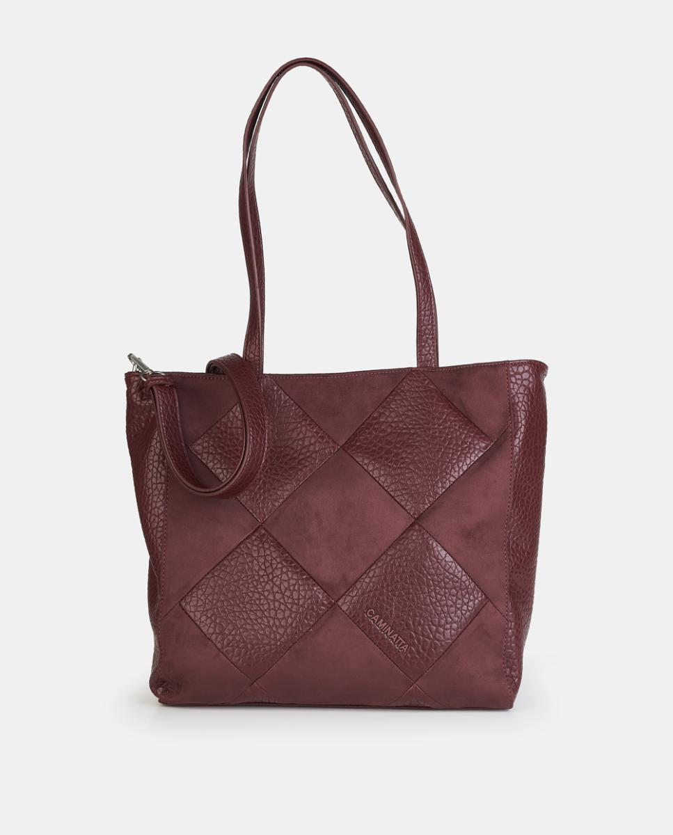 Shopping con cremallera - Caminatta - Rojo Granate Rojo Granate-1