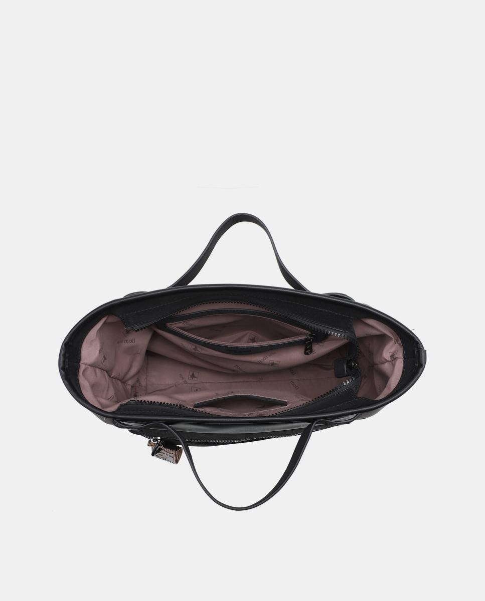 Mala Tipo Tote de Neopreno Cinzento-4