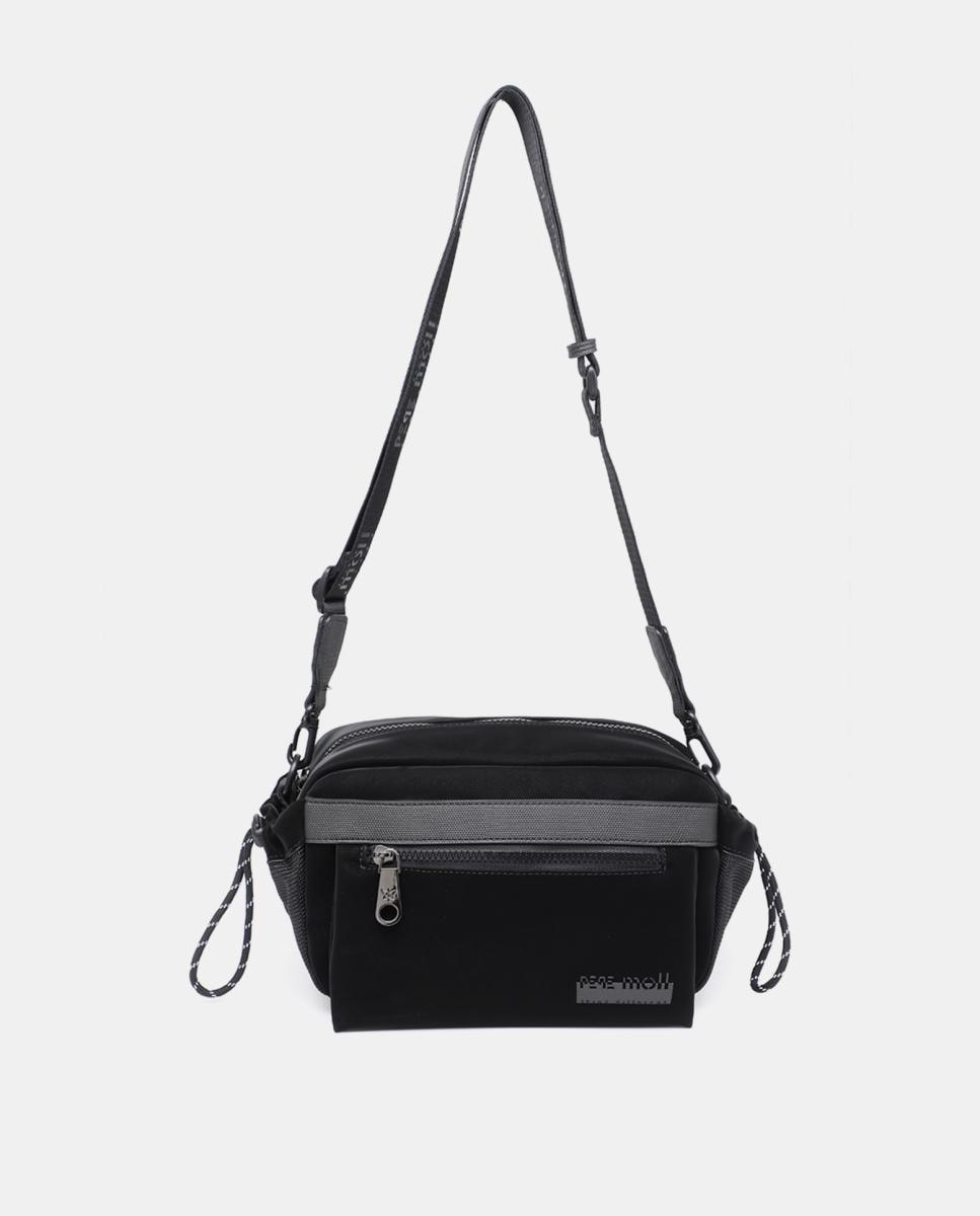 Bandolera engomada con tacto agradable Negro Pepe Moll Negro-1