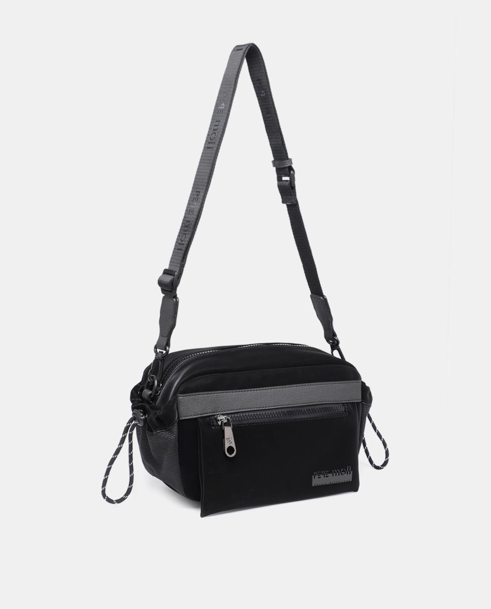 Bandolera engomada con tacto agradable Negro Pepe Moll Negro-2