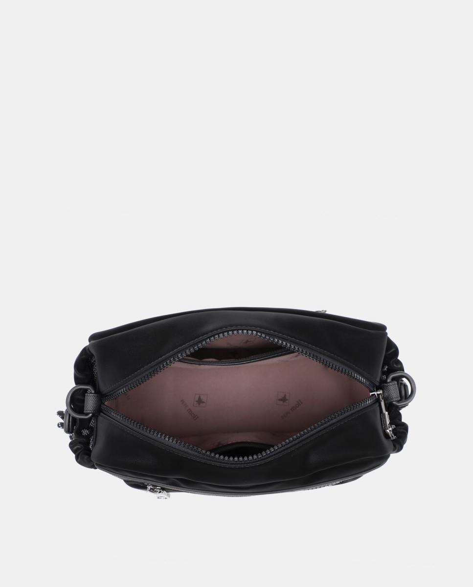 Bandolera engomada con tacto agradable Negro Pepe Moll Negro-4