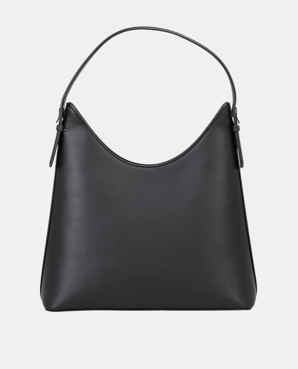 Mala Hobo Totalmente Forrada com Fecho de Correr Preto-2