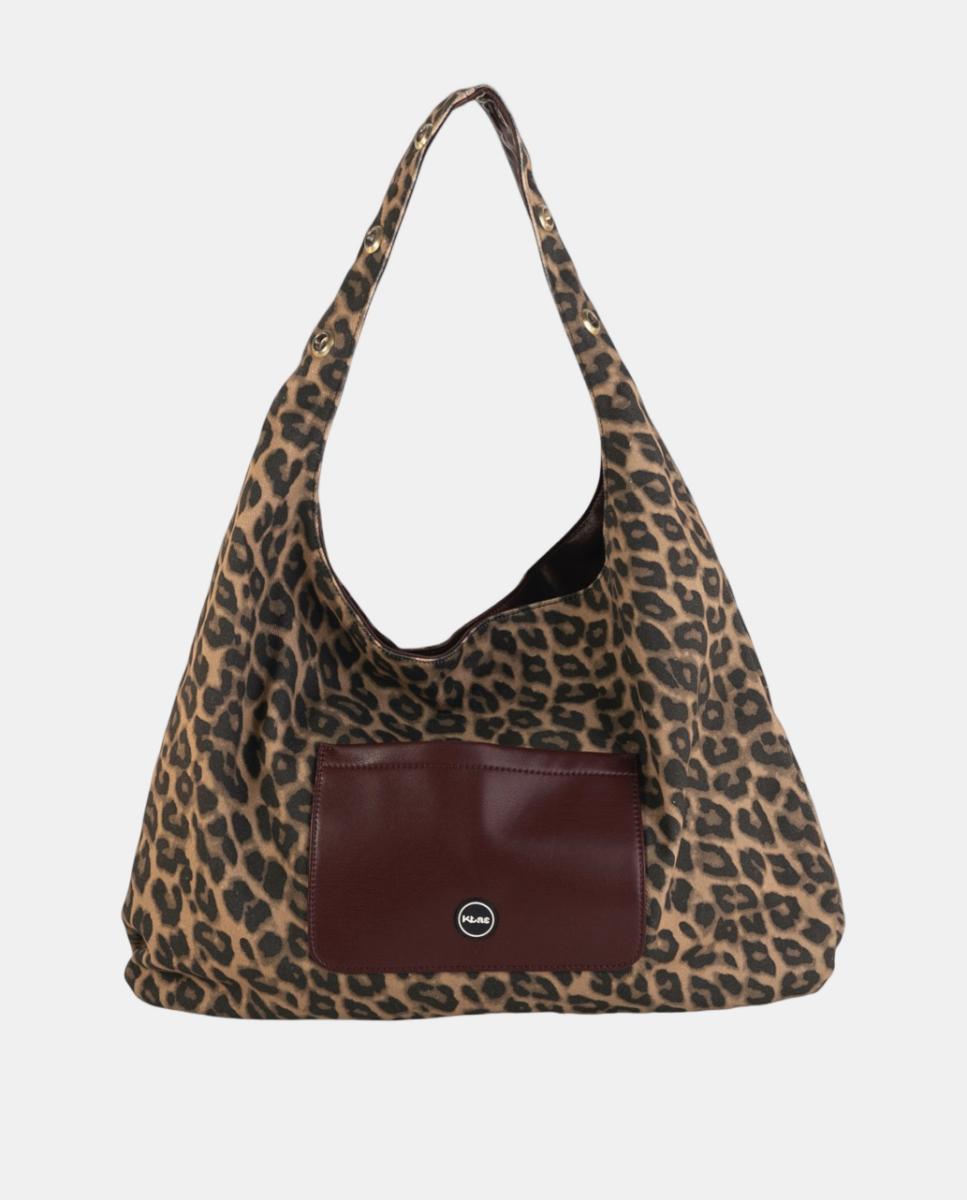 Imagem 0 de Mala Hobo Grande em Efeito de Pele com Design Reversível e Alça Cómoda