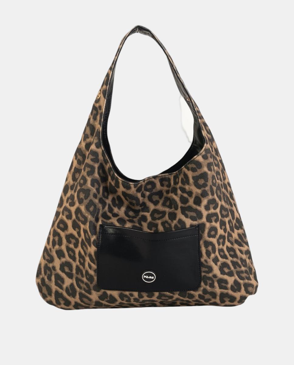 Imagem 0 de Mala Hobo Pequena em Efeito de Pele com Design Reversível e Alça Cómoda