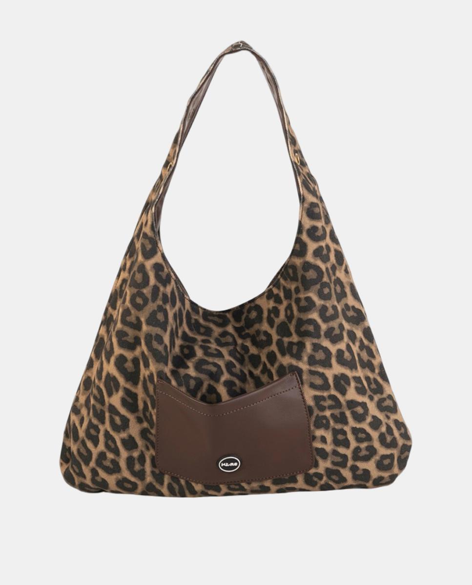 Imagem 0 de Mala Hobo Pequena em Efeito de Pele com Design Reversível e Alça Cómoda