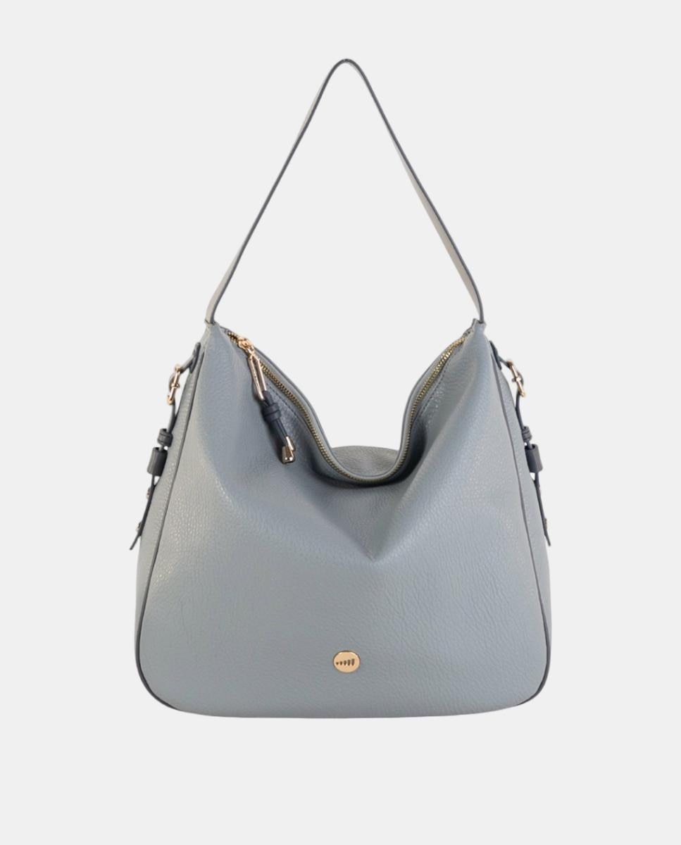 Imagem 0 de Mala Hobo Grande em Efeito de Pele com Design Flexível e Fecho de Correr