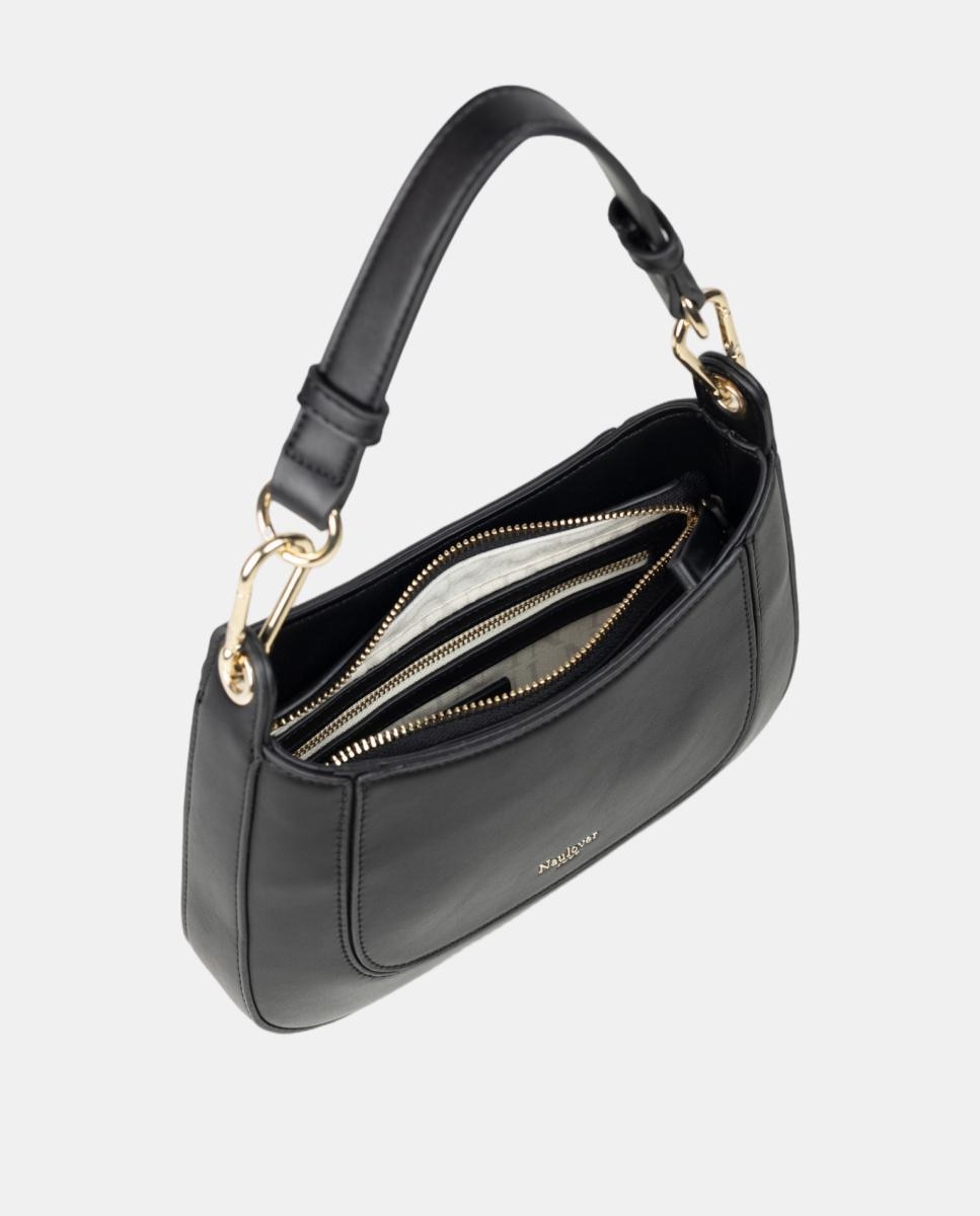 Bolso media luna - Naulover - Negro Negro-3