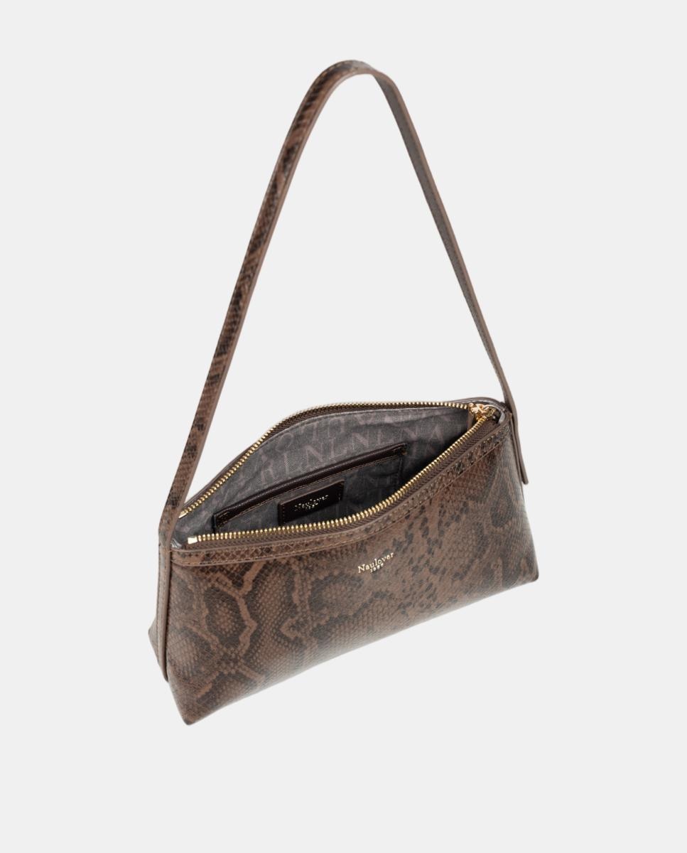 Bolso baguette - Naulover - Marrón Marrón-3