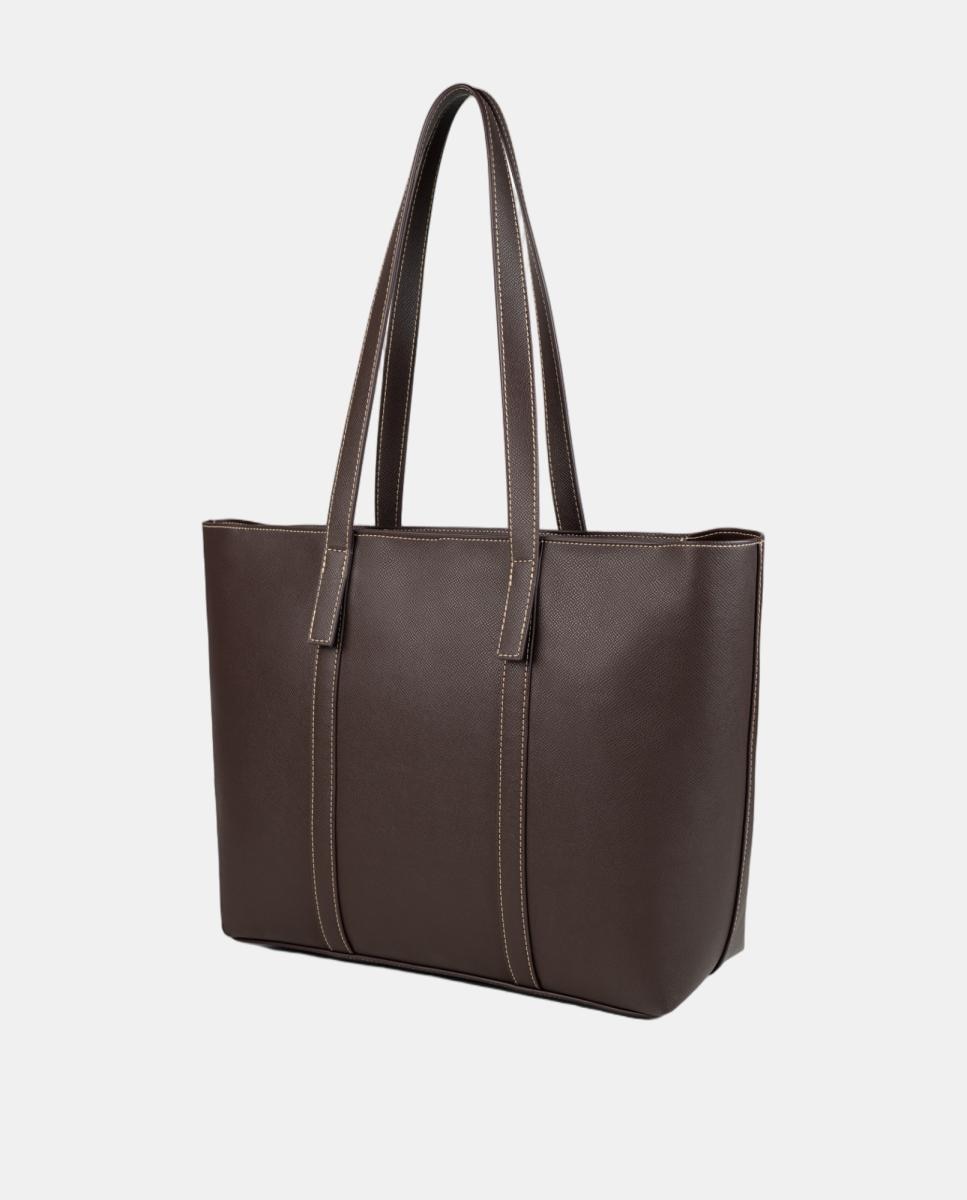 Bolso shopping mediano - Naulover - Marrón Marrón-2