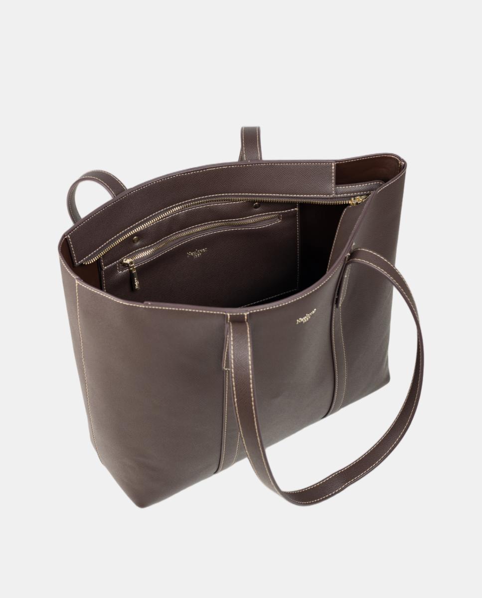 Bolso shopping mediano - Naulover - Marrón Marrón-3