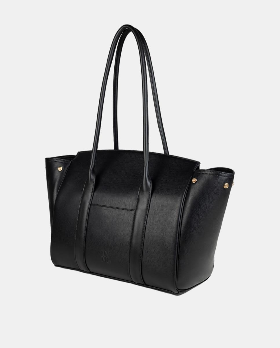 Bolso trapezio grande - Naulover - Negro Negro-2