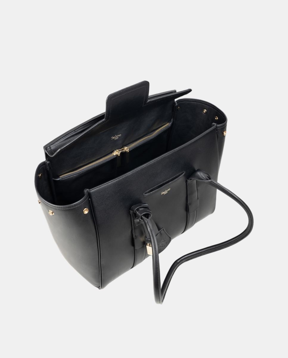 Bolso trapezio grande - Naulover - Negro Negro-3