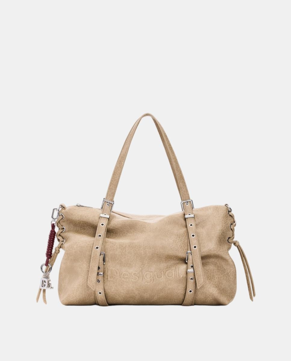 Imagem 0 de Mala Shopper Half Logo Grande com Efeito de Pele