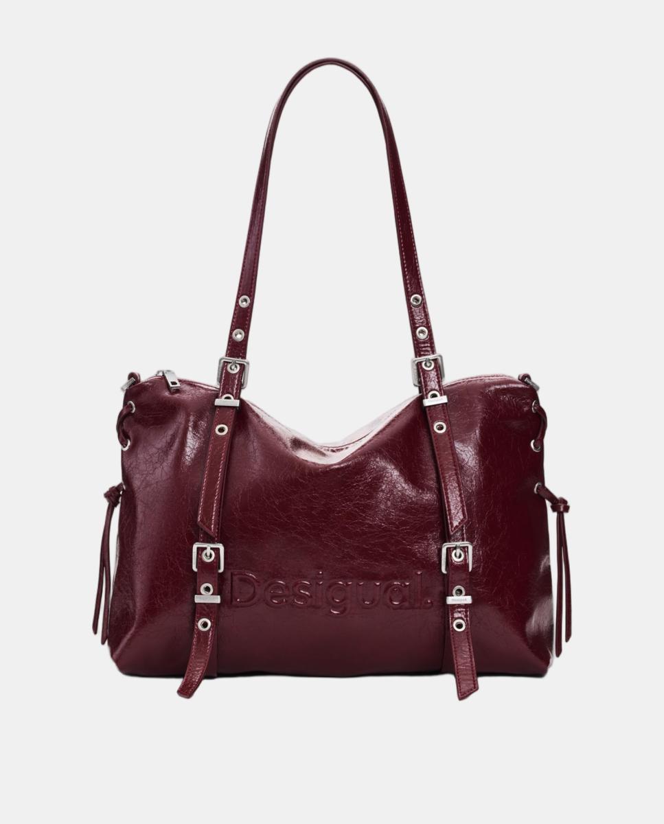 Imagem 0 de Mala Shopper Half Logo Grande com Efeito de Pele
