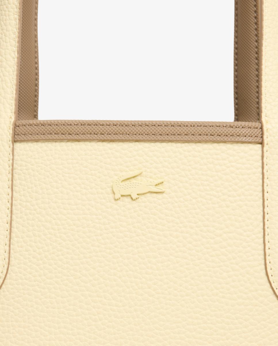 Bolso shopper reversible en marrón con logotipo metálico - Lacoste - Marrón claro Marrón claro-8