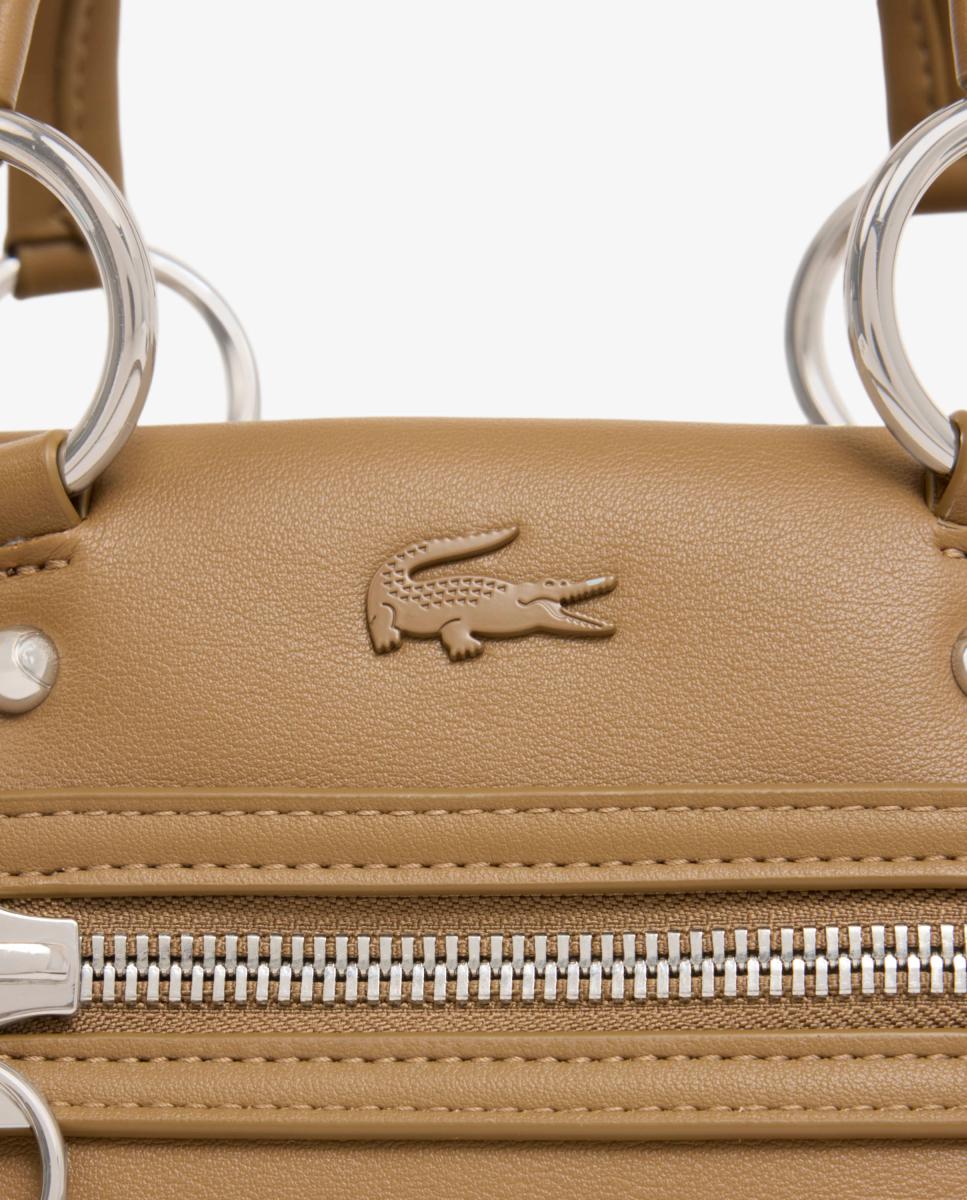 S Top Handle Bag Castanho-5