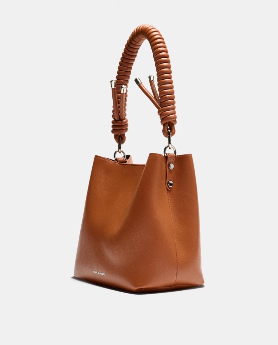 Mala Média com Fecho Magnético Modelo Le Sac Castanho-claro-2