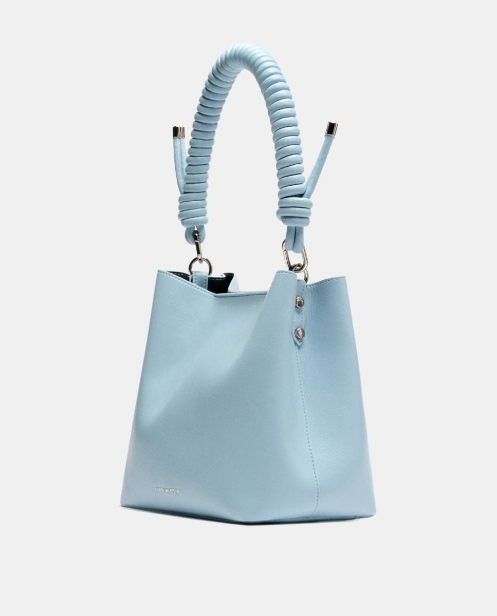 Mala Média com Fecho Magnético Modelo Le Sac Azul-claro-2