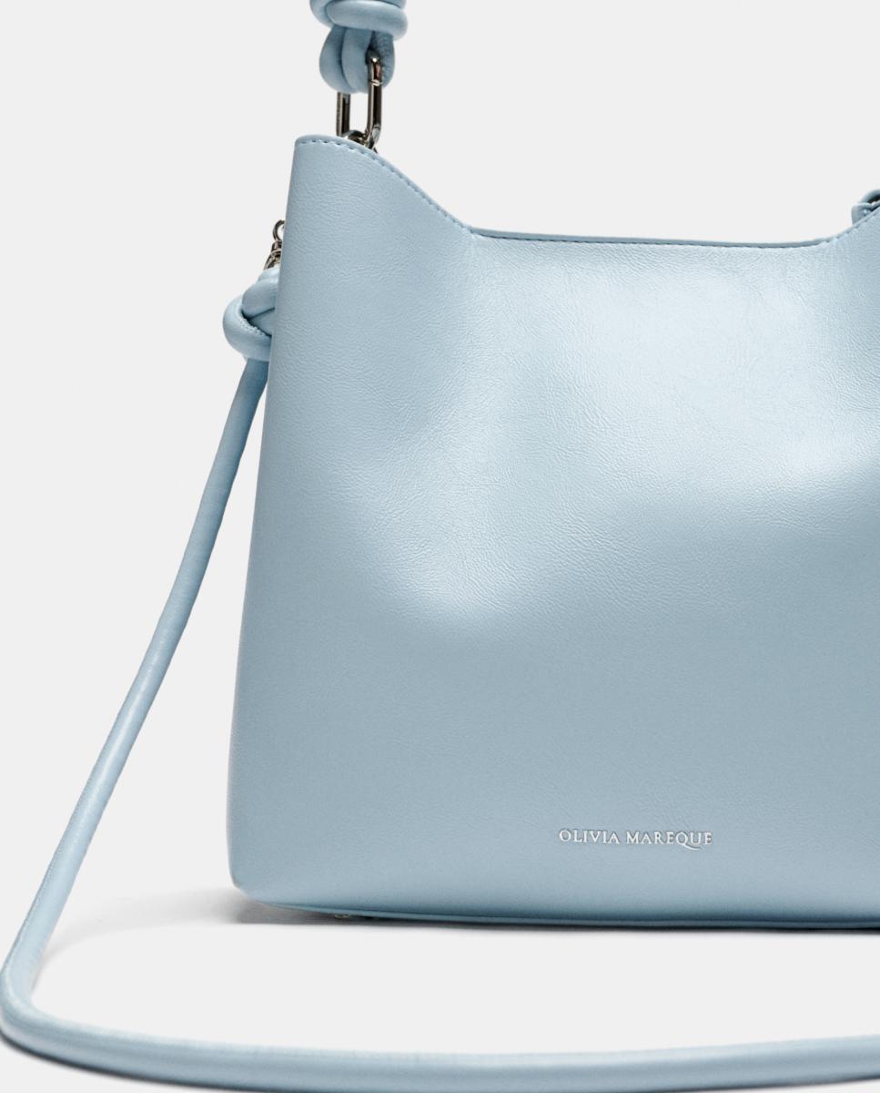 Mala Média com Fecho Magnético Modelo Le Sac Azul-claro-4