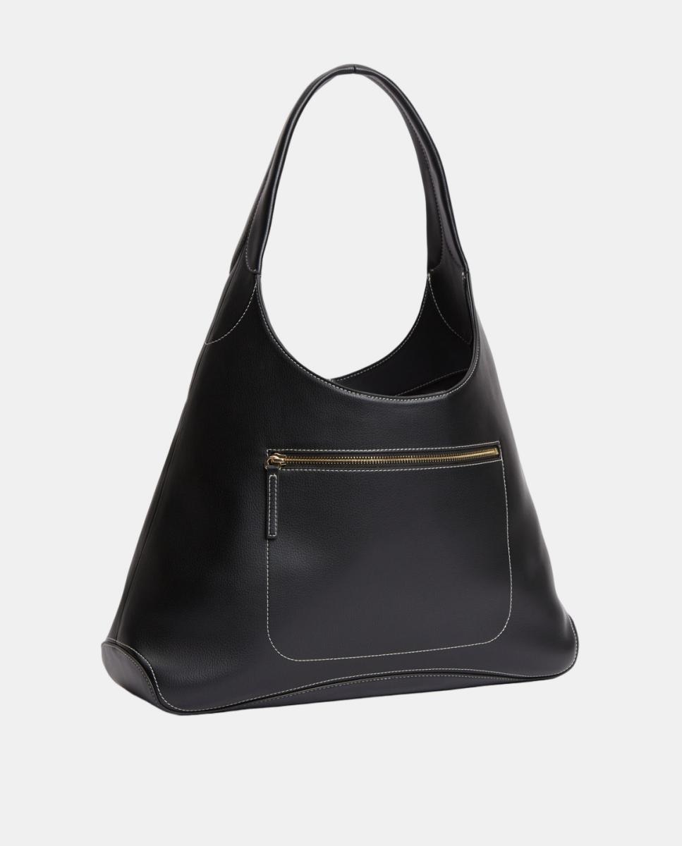 Bolso de hombro de mujer en color - Tommy Hilfiger - Negro Negro-3