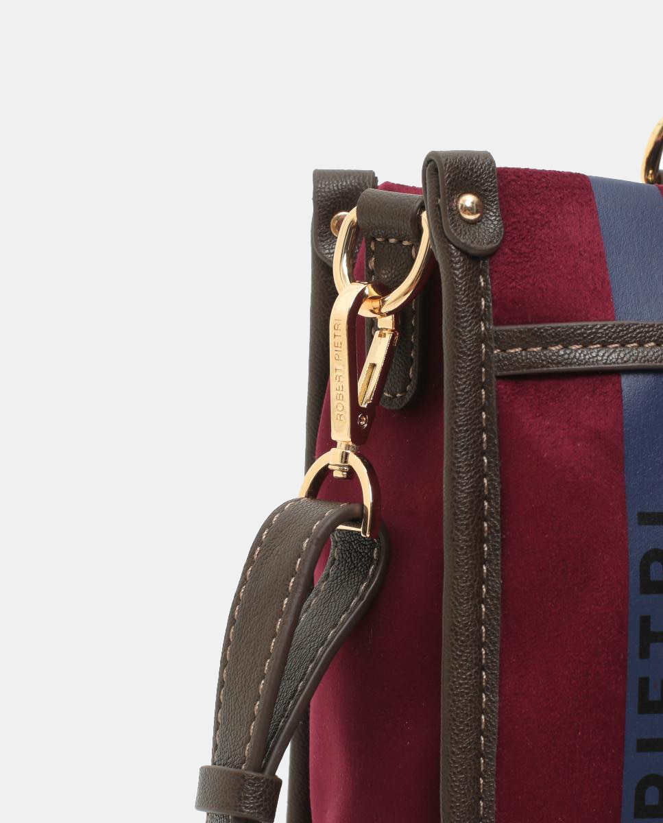 Mala Shopper Mini Riscas às Cores Grená-3
