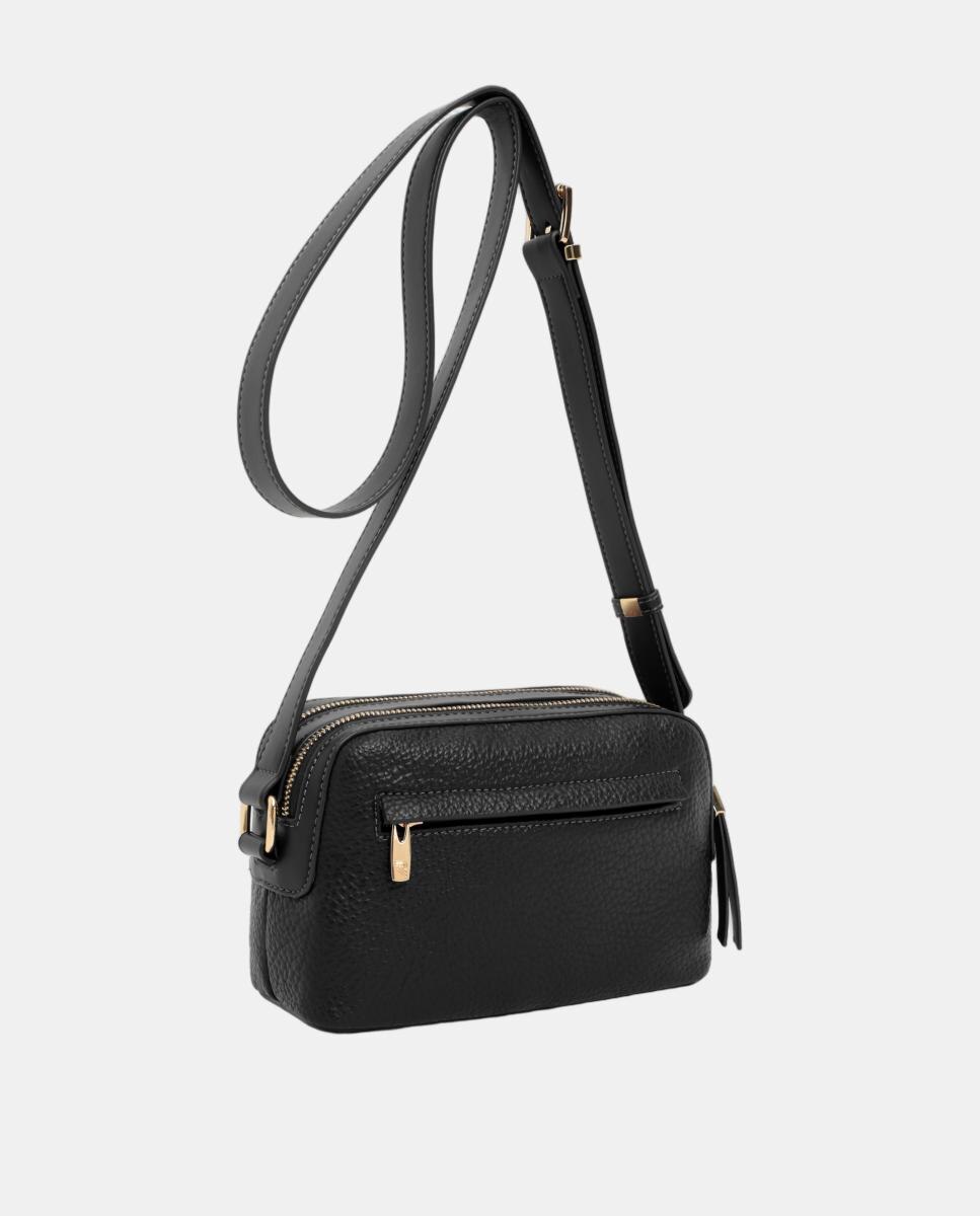 Imagen 2 de BOLSO CROSS BODY PEQUEÑO ASA REGULABLE CON HEBILLA - Robert Pietri - Negro Negro