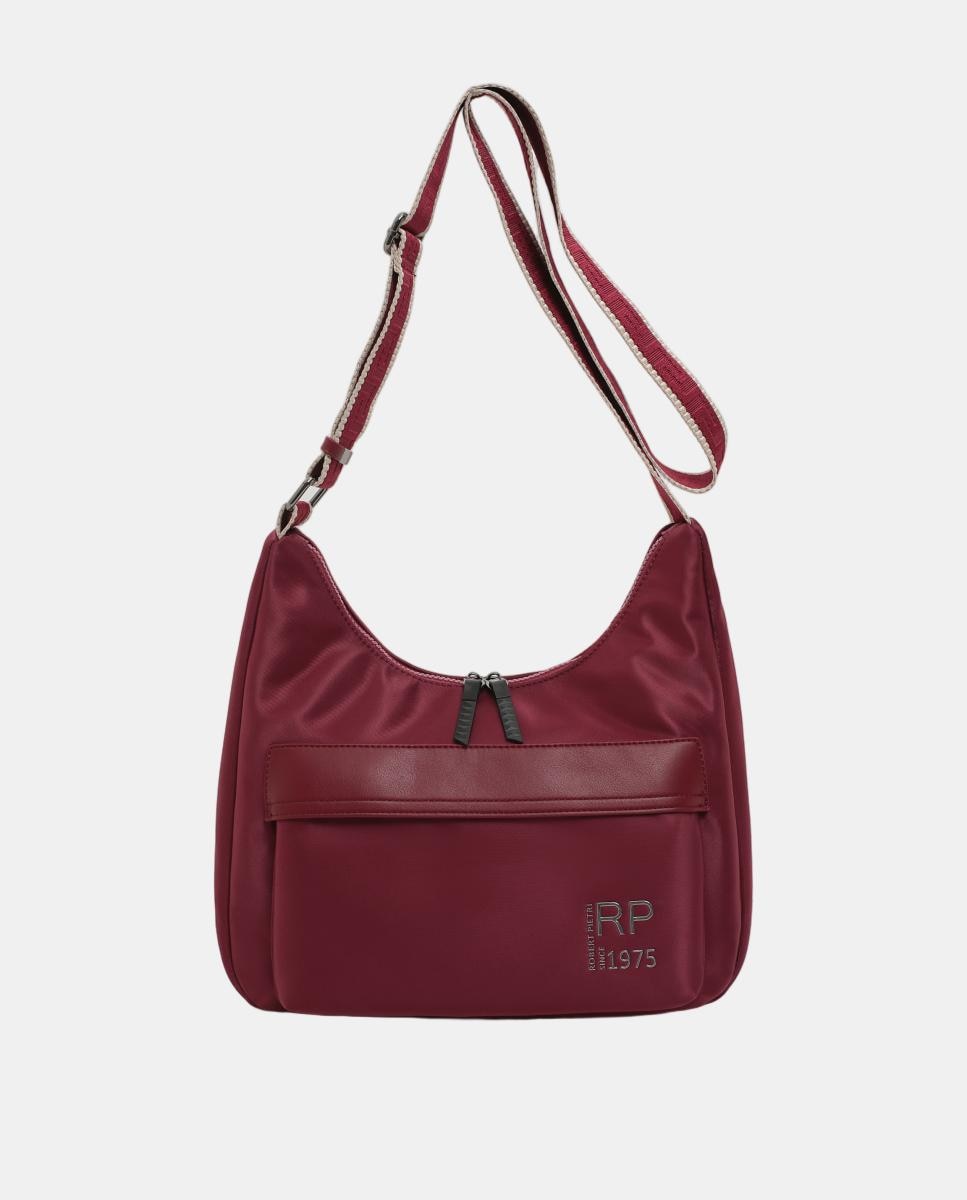 Imagem 0 de Mala Crossbody Hobo com Dois Puxadores e Alça de Tiracolo Decorativa