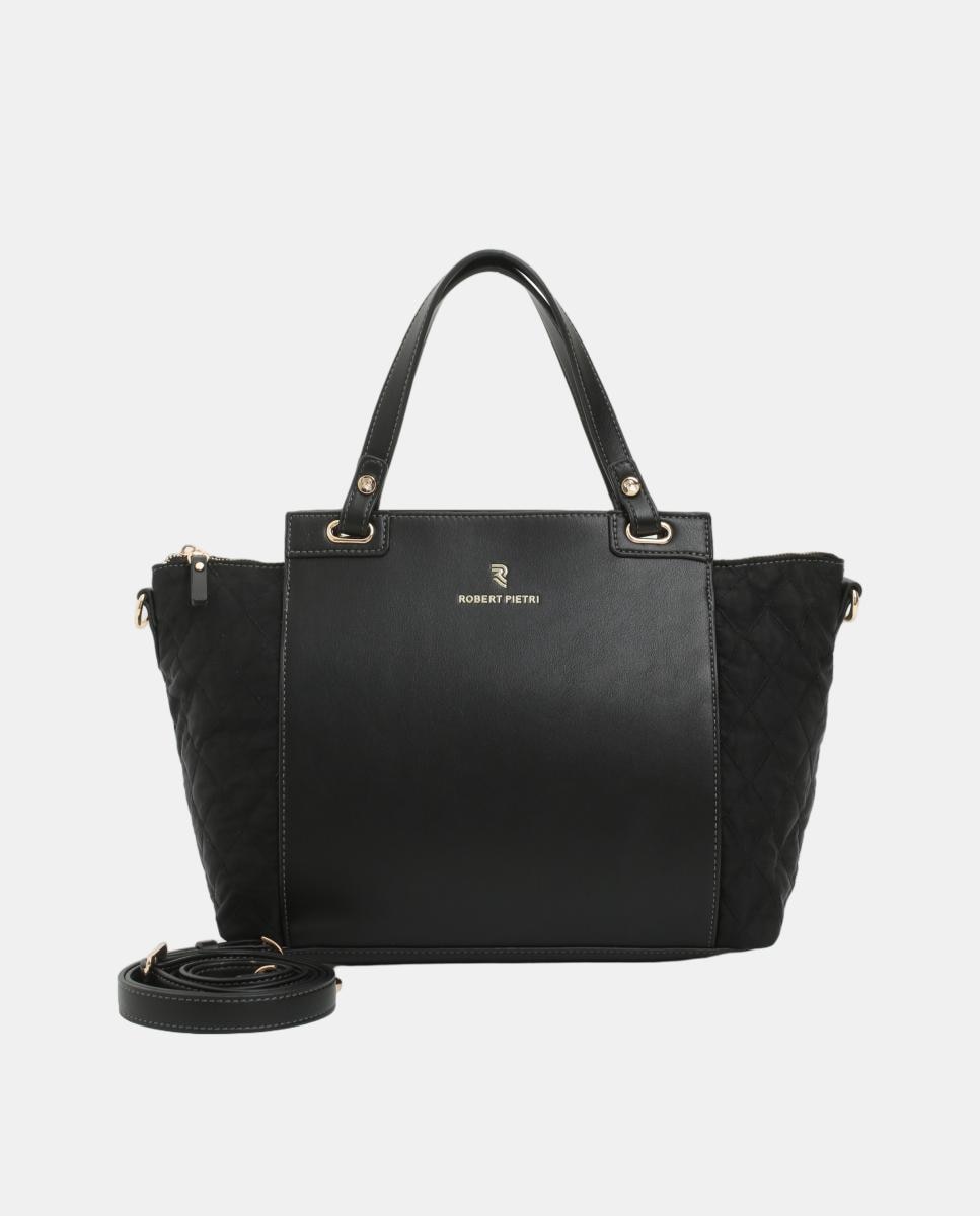 Imagen 1 de BOLSO SHOPPER EFECTO ACOLCHADO EN LATERALES - Robert Pietri - Negro Negro