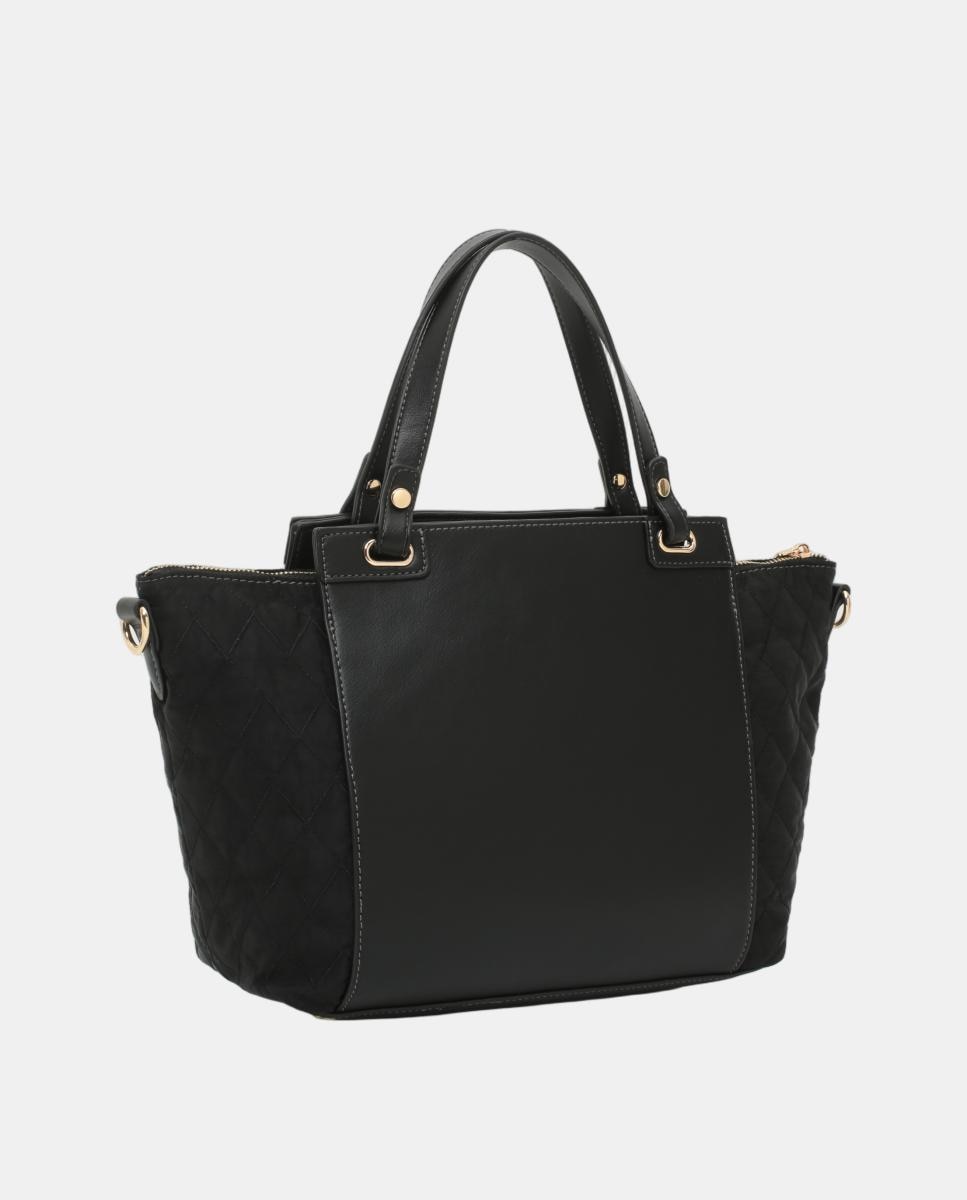 Imagen 2 de BOLSO SHOPPER EFECTO ACOLCHADO EN LATERALES - Robert Pietri - Negro Negro