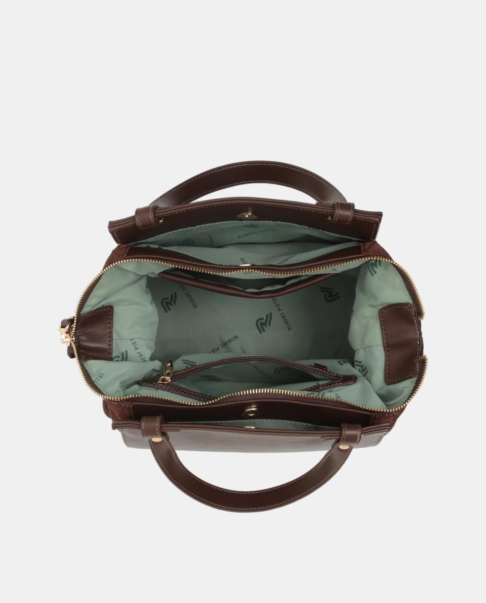 Imagen 3 de BOLSO SHOPPER EFECTO ACOLCHADO EN LATERALES - Robert Pietri - Marrón Marrón