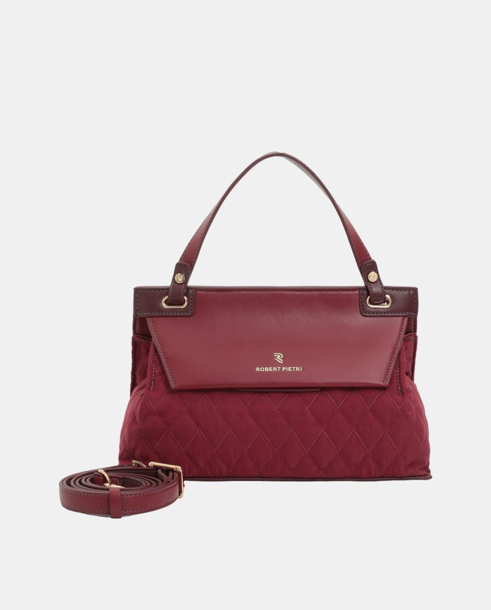 BOLSO CROSSBODY CON SOLAPA Y EFECTO ACOLCHADO - Robert Pietri - Granate Granate-1
