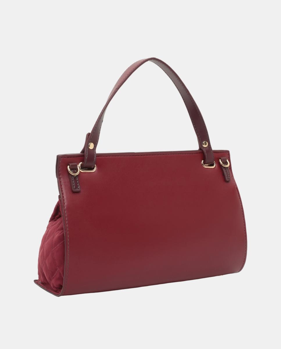 BOLSO CROSSBODY CON SOLAPA Y EFECTO ACOLCHADO - Robert Pietri - Granate Granate-2