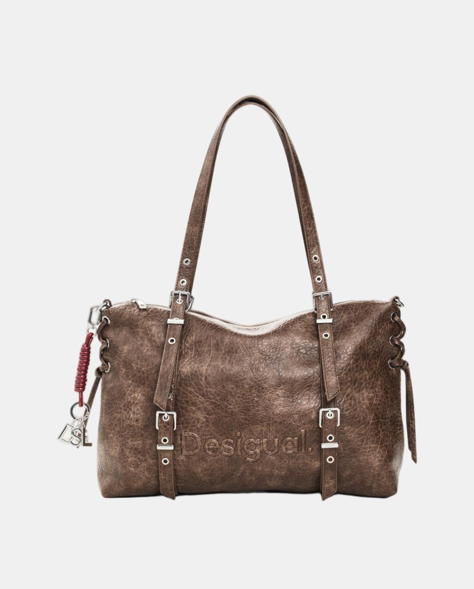 Imagem 0 de Mala Shopper Half Logo Grande com Efeito de Pele