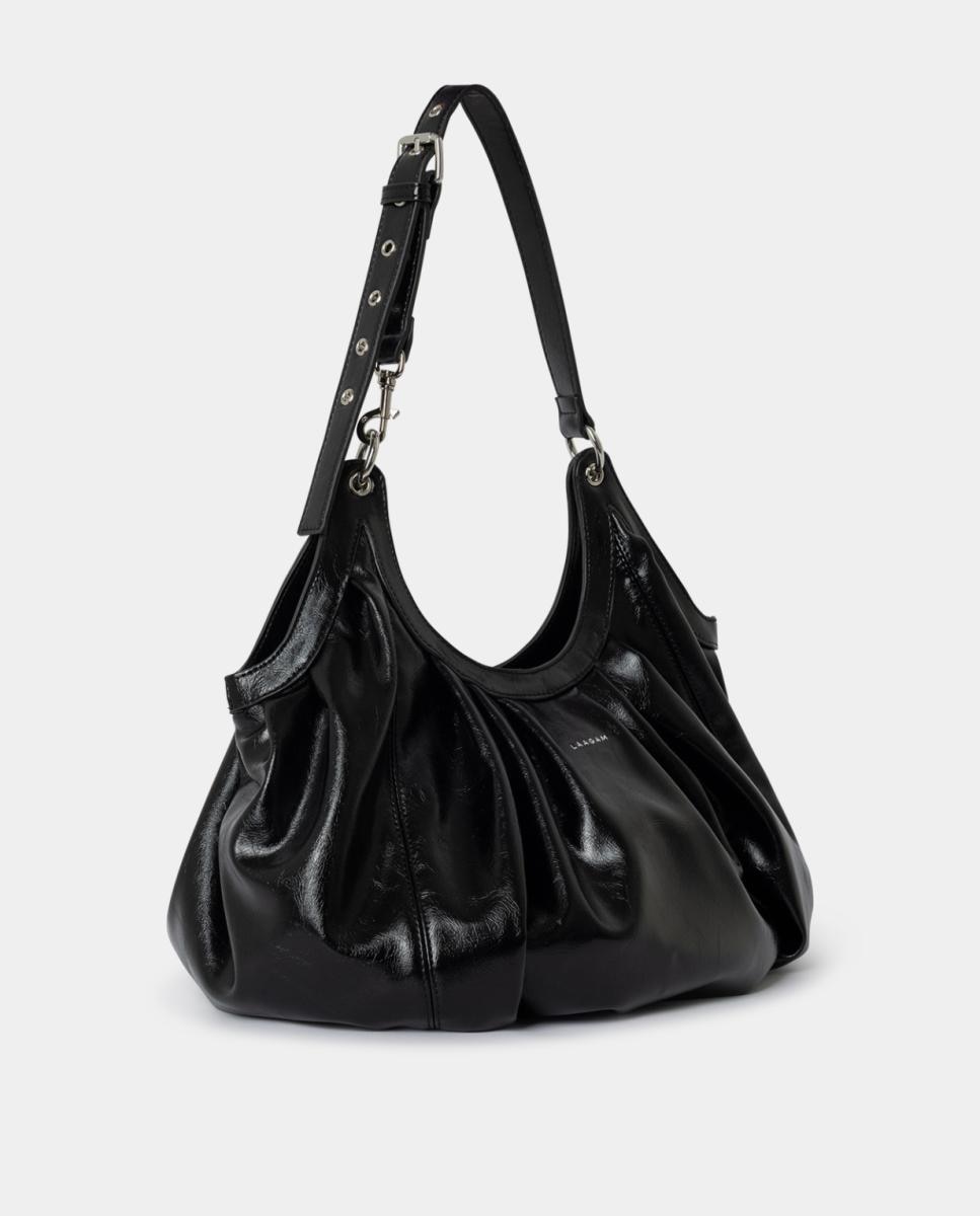 Mala de Ombro Modelo Ebony Preto-3