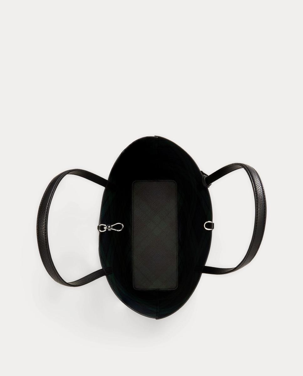 Mala Tipo Tote Grande Reversível Preto-5
