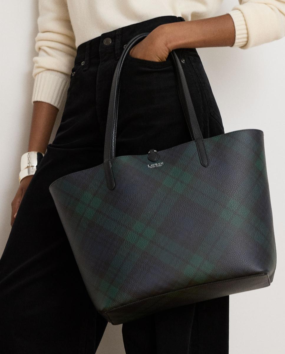 Mala Tipo Tote Grande Reversível Preto-9
