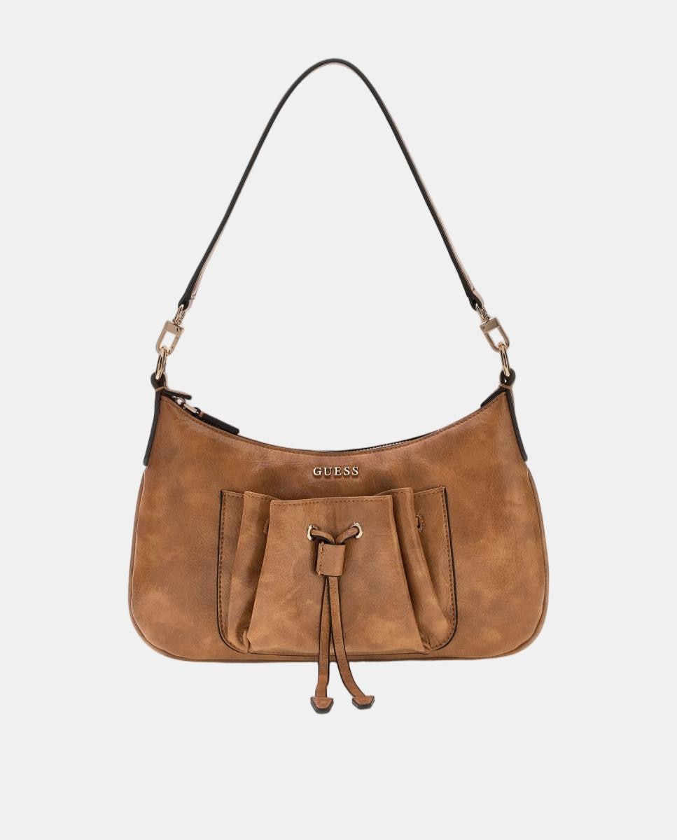 Imagem 0 de Mala Hobo com Alça de Ombro e Detalhe Franzido