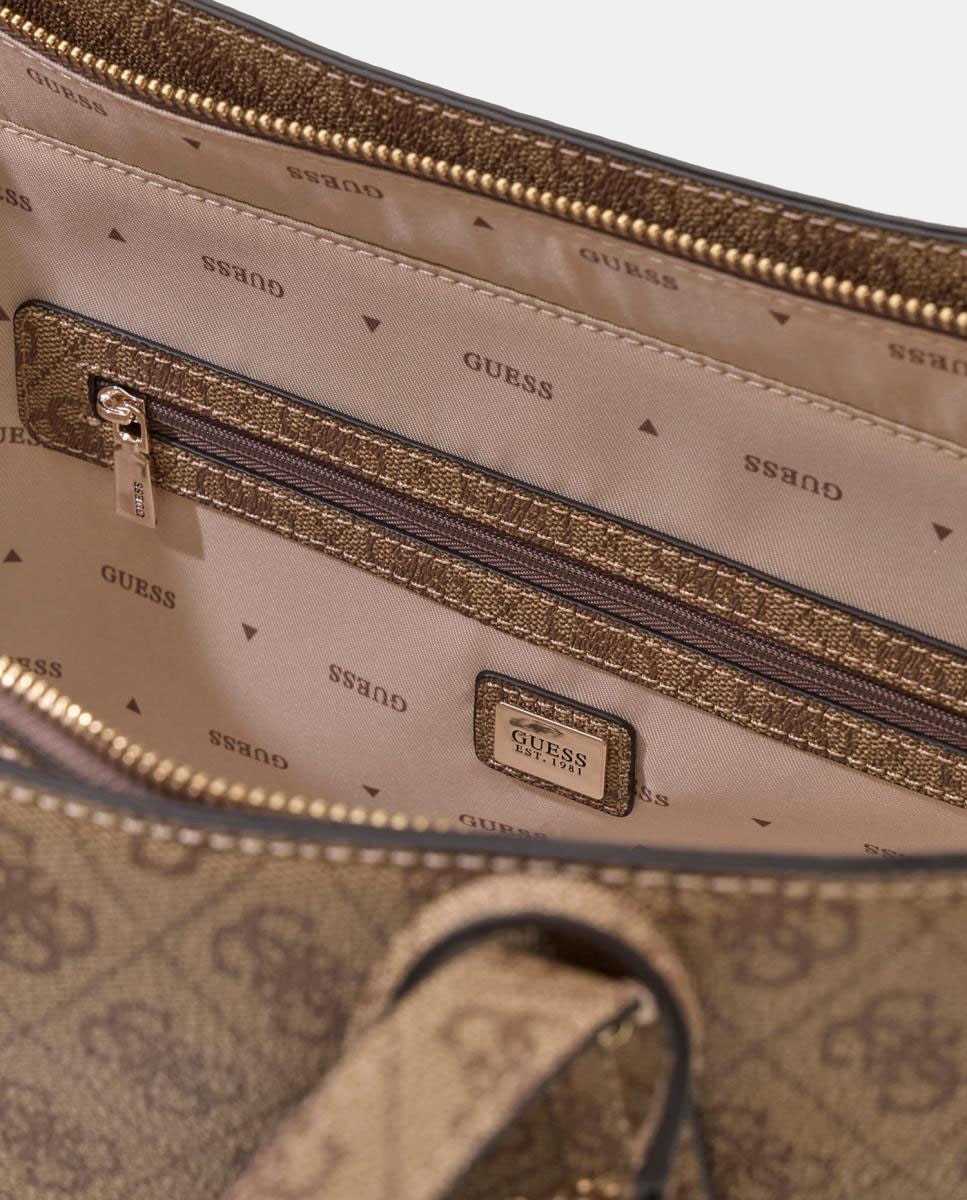 Imagen 3 de Bolso tote con doble asa y neceser a juego - Guess - Beige Beige