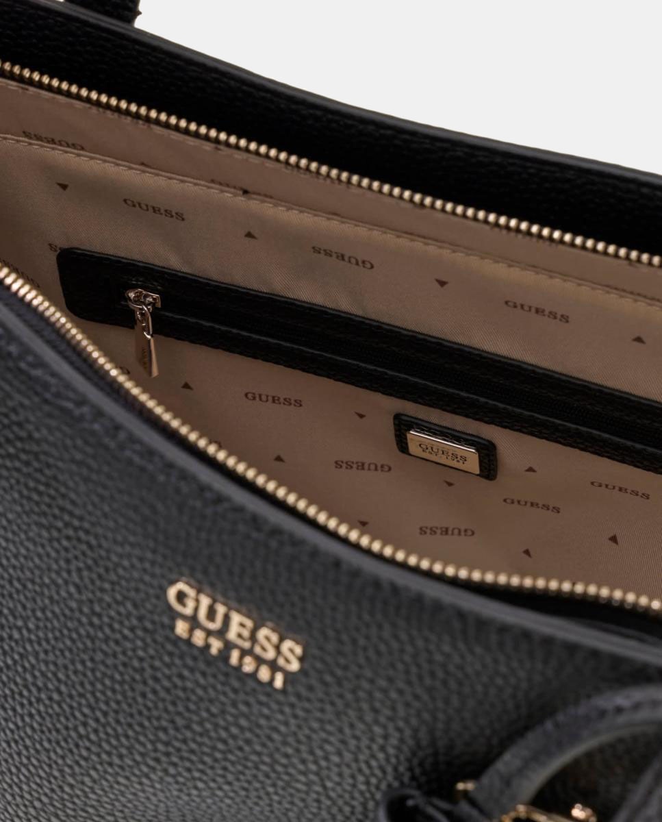 Mala Tipo Tote com Alça Dupla e Nécessaire Amovível Preto-5